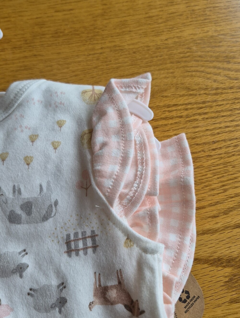 Rabbit + Bear Baby Girl Onesies 6-9 Months - Picture 8 of 16